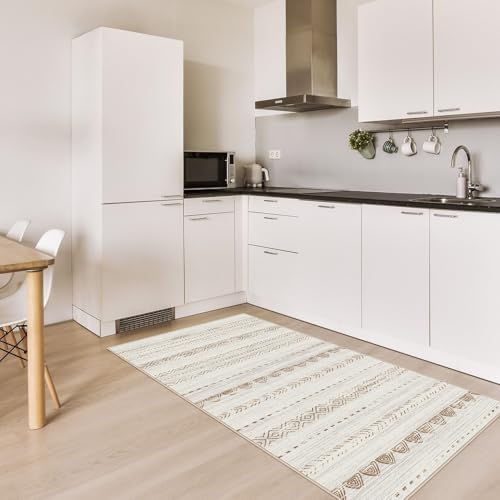 Nakagishi Boho 2x4 Washable Area Rug Non Slip Carpet - Image 3