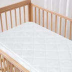 Mini Crib Mattress Protector 2 Pack Mini Crib Sheets Waterproof Pad Cover - Image 6