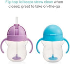 Munchkin Any Angle Sippy Cups for Toddlers, Spill Proof Weighted Straw Cup - Image 3