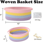 Woven Rope Basket, Baby Gift Basket - Image 2