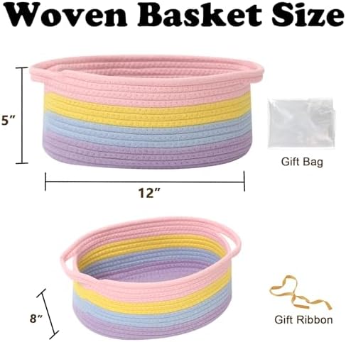 Woven Rope Basket, Baby Gift Basket - Image 2