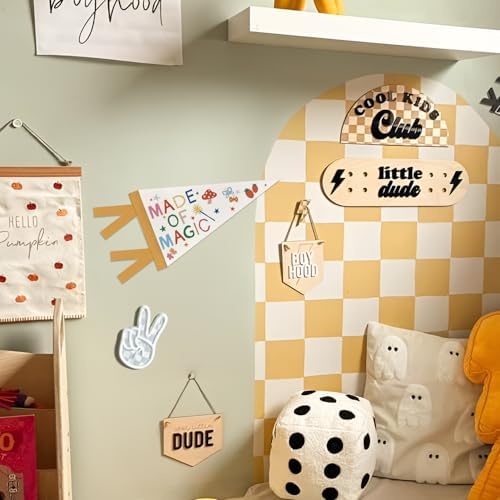 Whimsical Nursery Toddler Playroom Decor Cute Pennant Banner Flags - Image 3