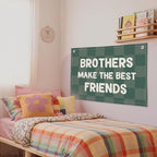 Brothers Make The Best Friends Banner, Boys Room Decor, Toddler Boy Linen - Image 5