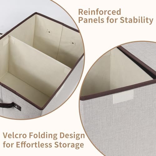 Foldable Fabric Storage Box, 16.5 x 11.8 x 9.8 inches, - Image 3