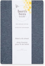 Burt's Bees Baby Organic Cotton Fitted Crib Sheet, Unisex Baby Beddings - Image 2