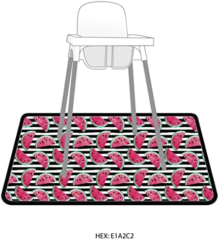 BapronBaby Watermelon Stripes Waterproof Splash Mat Catch All Floor Cover - Image 3
