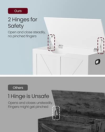 VASAGLE Storage Chest with 2 Safety Hinges, 15.7 x 31.5 x 18.1 Inche - Image 6