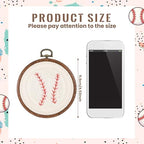 Chunful Felted Baseball Nursery Wall Decor Cute Wall Art - Image 2