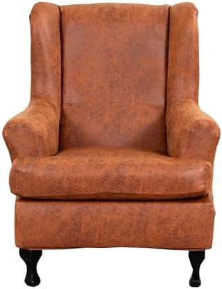 CRFATOP Wingback Chair Covers Stretch Armchair Slipcovers by CRFATOP