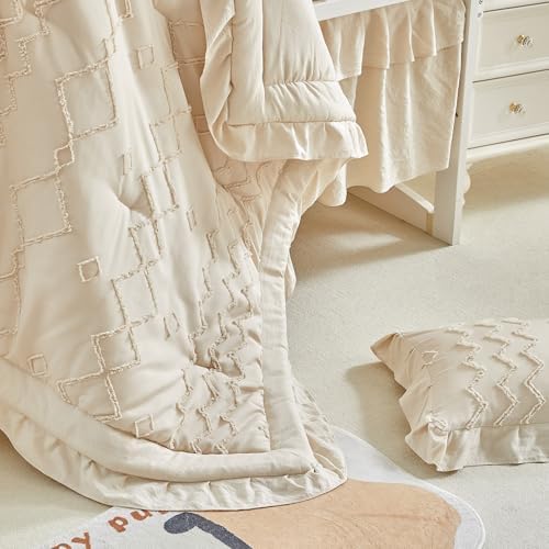 AIKASY The Ruffled Shabby Crib Bedding Set - Image 6
