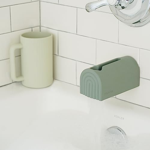 mushie Bath Spout Cover | Soft Silicone Bathtub Faucet Safety Guard - Image 3