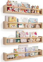 Seocry Nursery Book Shelves, 4 Pack, Wall Book Shelves by Seocry