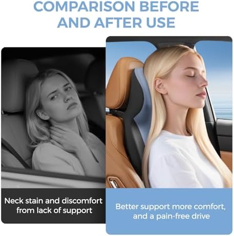 BEBAS Car Headrest Pillow, Ergonomic Neck Pillow - Image 6