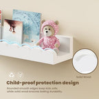4-Pack 23.5IN Scalloped Shelves, Nursery Shelves, Floating Shelves - Image 4