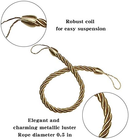 BEL AVENIR Curtain Tiebacks Ropes Tie-Backs, Handmade Holdbacks - Image 2