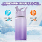 Fijinhom 12oz Water Bottle for School, Bottles - Image 5