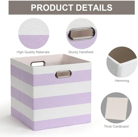 Posprica Storage Bins Storage Cubes, 13×13 Collapsible Storage Boxes Containers - Image 3