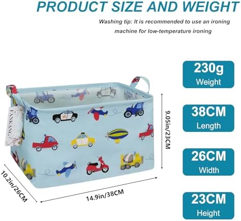 Rectangular Car Storage Bin Nursery Hamper - Image 2