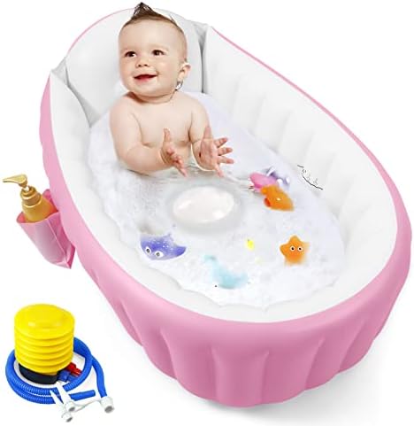 PandaEar Baby Inflatable Bathtub, Portable Travel Baby Infant Bath Tub Toddler by PandaEar