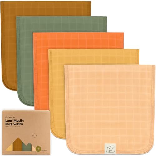KeaBabies Cotton Muslin Burp Cloths Baby Boy by KeaBabies