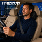 SAMSONITE Car Neck Pillow – Memory Foam Car Seat Headrest Cushion, Ergonomic - Image 3