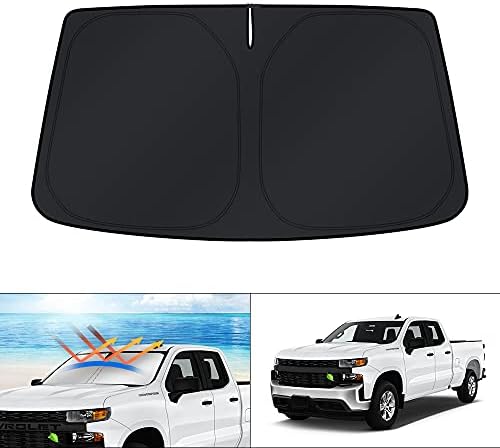 KUST Windshield Sun Shade for 2019-2025 2026 Chevrolet/Chevy Silverado 1500 by KUST