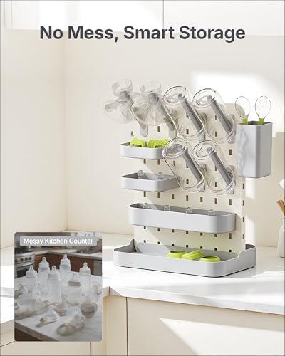 DIY Baby Bottle Drying Rack, Holds 12 Bottles, Space-Saving - Image 6