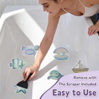 Secopad Soft Blue Ocean Life Non Slip Bathtub Stickers - Image 4