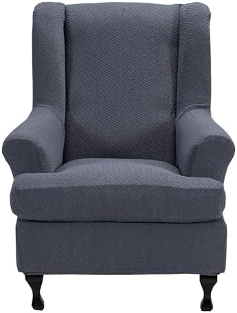 CRFATOP Wingback Chair Covers Stretch Armchair Slipcovers by CRFATOP