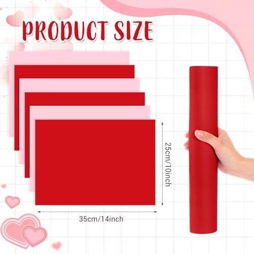 Fullhawl 120 Pcs Pink and Red Paper Placemats, Disposable Rectangular Table - Image 3