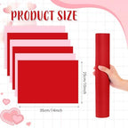 Fullhawl 120 Pcs Pink and Red Paper Placemats, Disposable Rectangular Table - Image 3