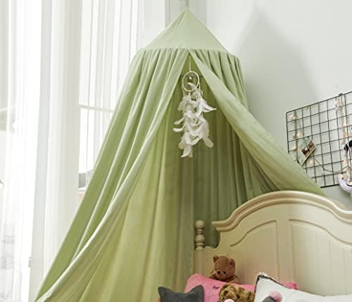 Mengersi Bed Canopy for Girls, Round Dome Canopy Curtains Room Decoration - Image 2