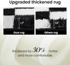 Super Soft Rug for Bedroom, 4x6 Ft Black and White Area Rug Classic Checkered - Image 4