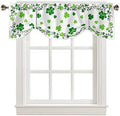 St. Patrick's Day Blackout Tie Up Valance Curtains by VandarllinHomeKitchenDecor