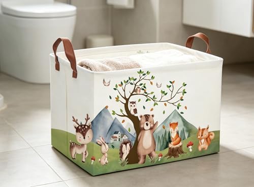 Animal Baskets Cute Storage Bins Rectangular Storage Bin Organizer Book Box - Image 5