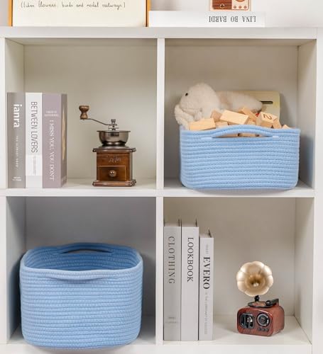 CubesLand Cute and Durable Small Cotton Rope Basket - Image 5