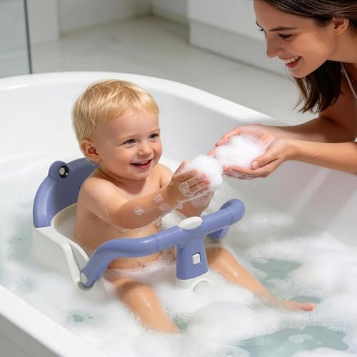 Baby Bath Seat for Babies 6 Months & Up, Non-Slip Toddler Bath Seat - Image 2