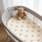 Organic Baby Bassinet Sheets 33”x17” 100% Muslin Cotton - Image 3