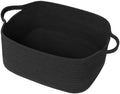 Large Black Basket for Gifts, 16.5" x 12.5" x 7" Big Woven Gift Baskets Empty by Unknown