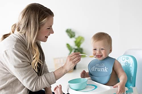 Pearhead Woodland Muslin Baby Bib Set, Soft Cotton Drool Bibs - Image 3
