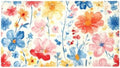 Shower Mat Non Slip 26.8 x 15.1 Inches, Watercolor Florals Bathtub Mat Shower by Anna+Cowper
