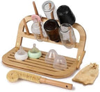 Bamboo Baby Bottle Drying Rack by Unknown