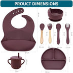100% Silicone Baby Feeding Set, BPA Free Dishes - Image 2