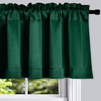 DONREN Christmas Green Blackout Window Valances - Image 2