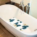 Shower Mat Non Slip 26.8 x 15.1 Inches, Daisies Butterflies Bathtub Mat Shower - Image 5