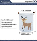 Kids Laundry Basket, Deer Laundry Hamper Collapsible Baby Storage Baskets - Image 6