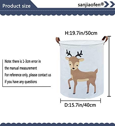 Kids Laundry Basket, Deer Laundry Hamper Collapsible Baby Storage Baskets - Image 6