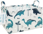 Rectangular Collapsible Storage Basket Nursery Organizer Green Dinosaur by LANGYASHAN