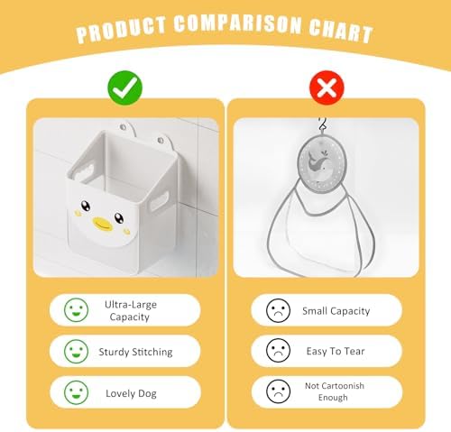 Ligereza Quick Fetch Way Bath Toy Storage, Cute Mesh Bath Toy Organizer - Image 7