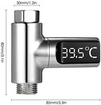 LED Display Water Shower Thermometer Self-Generating Electricity Temperature - Image 2